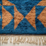 Beni Mrirt "Triângulos Azul" 205x155 cm