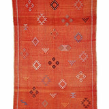 Moroccan Cactus Rug Deep Red