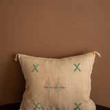 Moroccan Cushion Peach Green