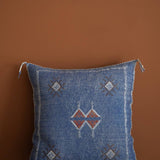 Moroccan Cushion Blue Denim