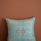 Moroccan Cushion Sky Blue Denim